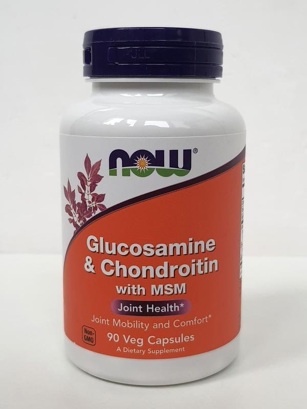 

Биологически активная добавка Now Foods Glucosamine & Chondroitin with msm Нау Фудс глюкозамин и хондроитин 90 капсул