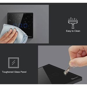 

Сенсорный Wi-Fi выключатель Sonoff TX T3 Black 1канал