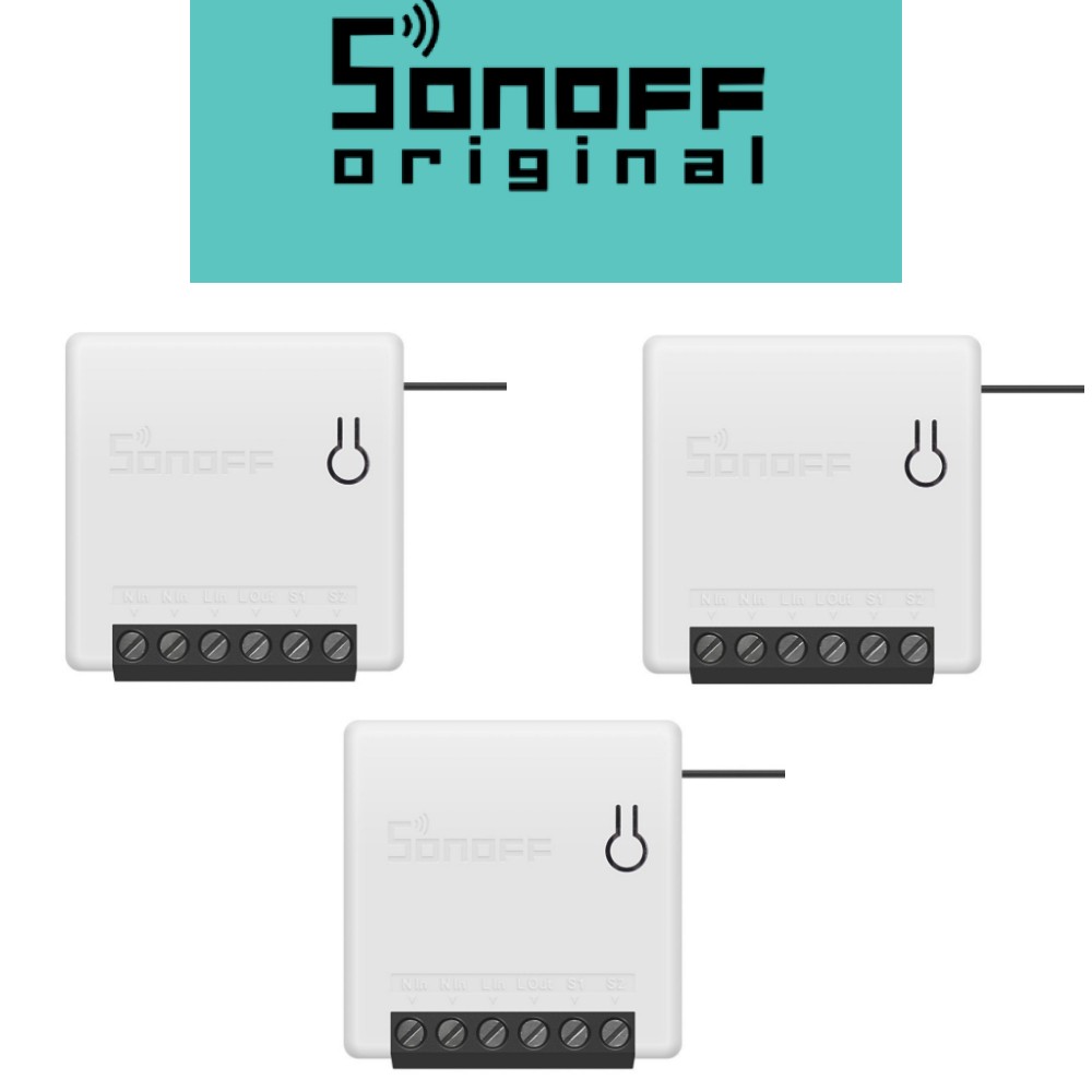 

Умное wi-fi реле Sonoff Mini 10A. Комплект 3 штуки