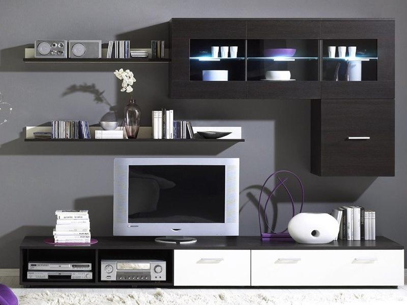 

Стенка Logo 1 Cama Венге + Белый глянец