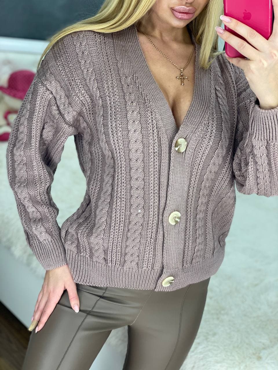

Fashions • Женская кофта Памела Fashions 42-48 капучино (098-нс)