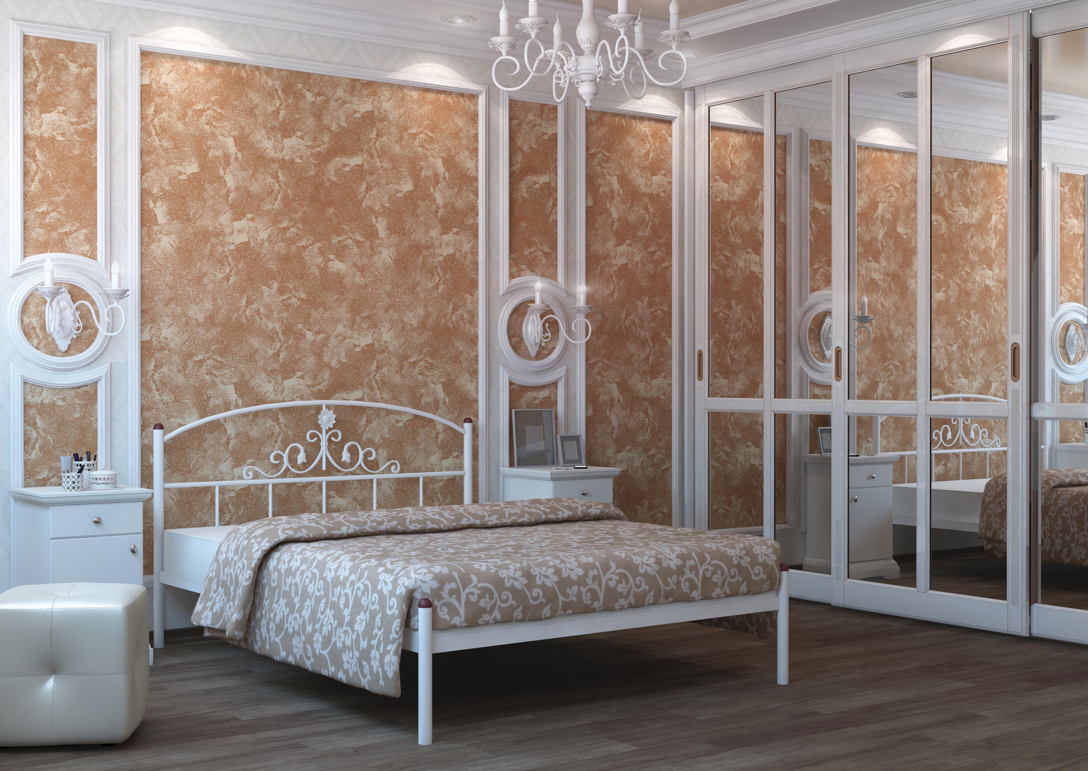 

Кровать Металл-дизайн Кассандра 160х190 белый