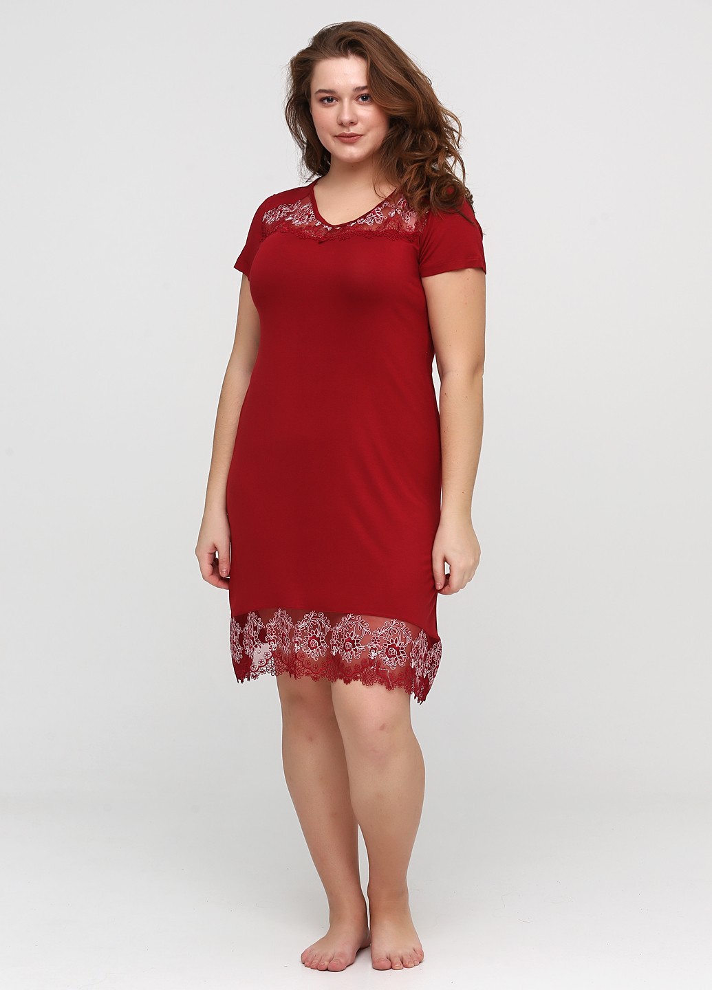 

Ночная рубашка Cotpark однотонная  красная 13352, Ночная рубашка Cotpark однотонная L красная 13352