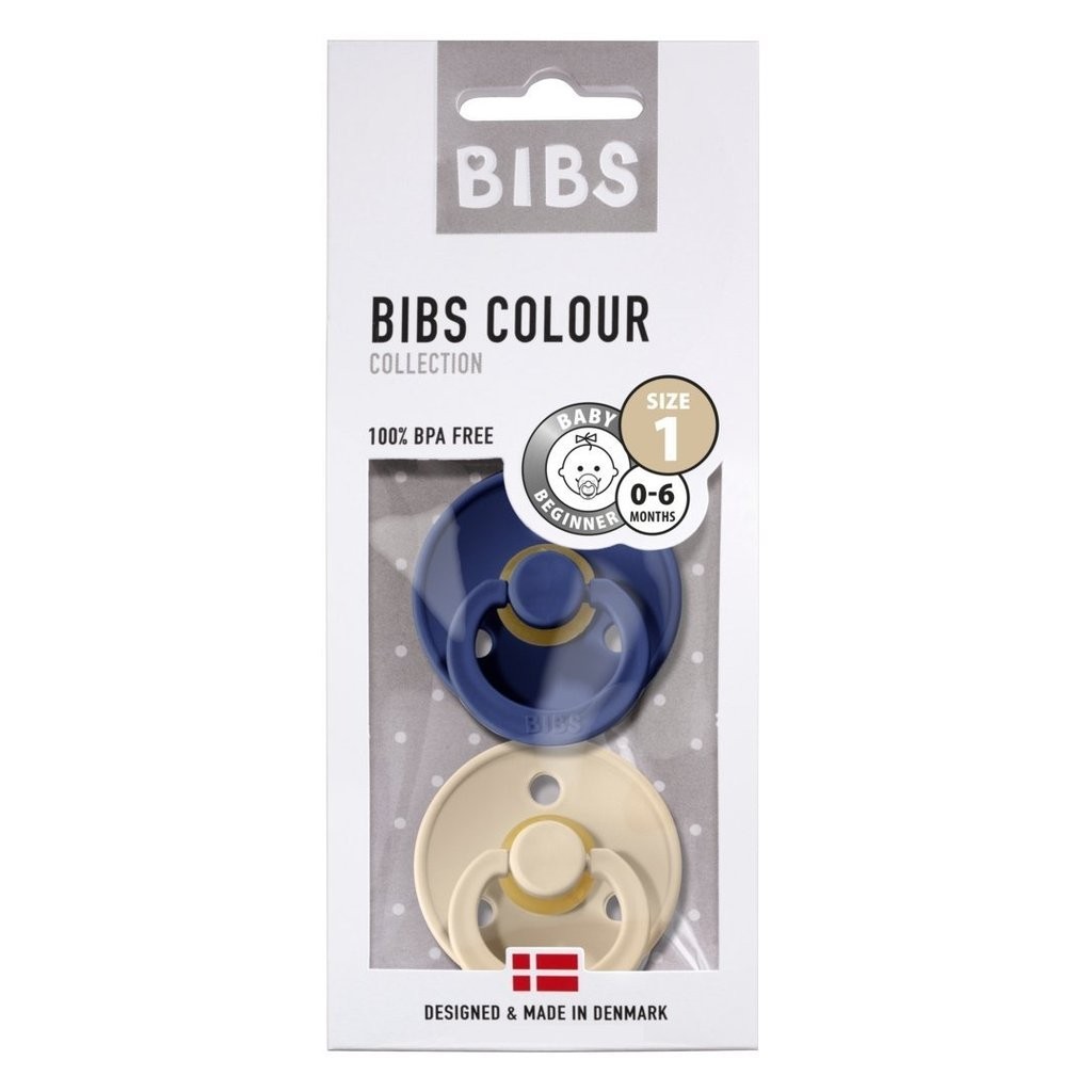 

Пустышка BIBS Midnight+Vanilla 0-6 мес. 2 шт.