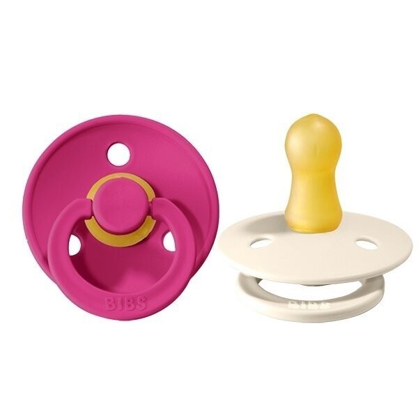

Пустышка BIBS Raspberry+Ivory 0-6 мес.
