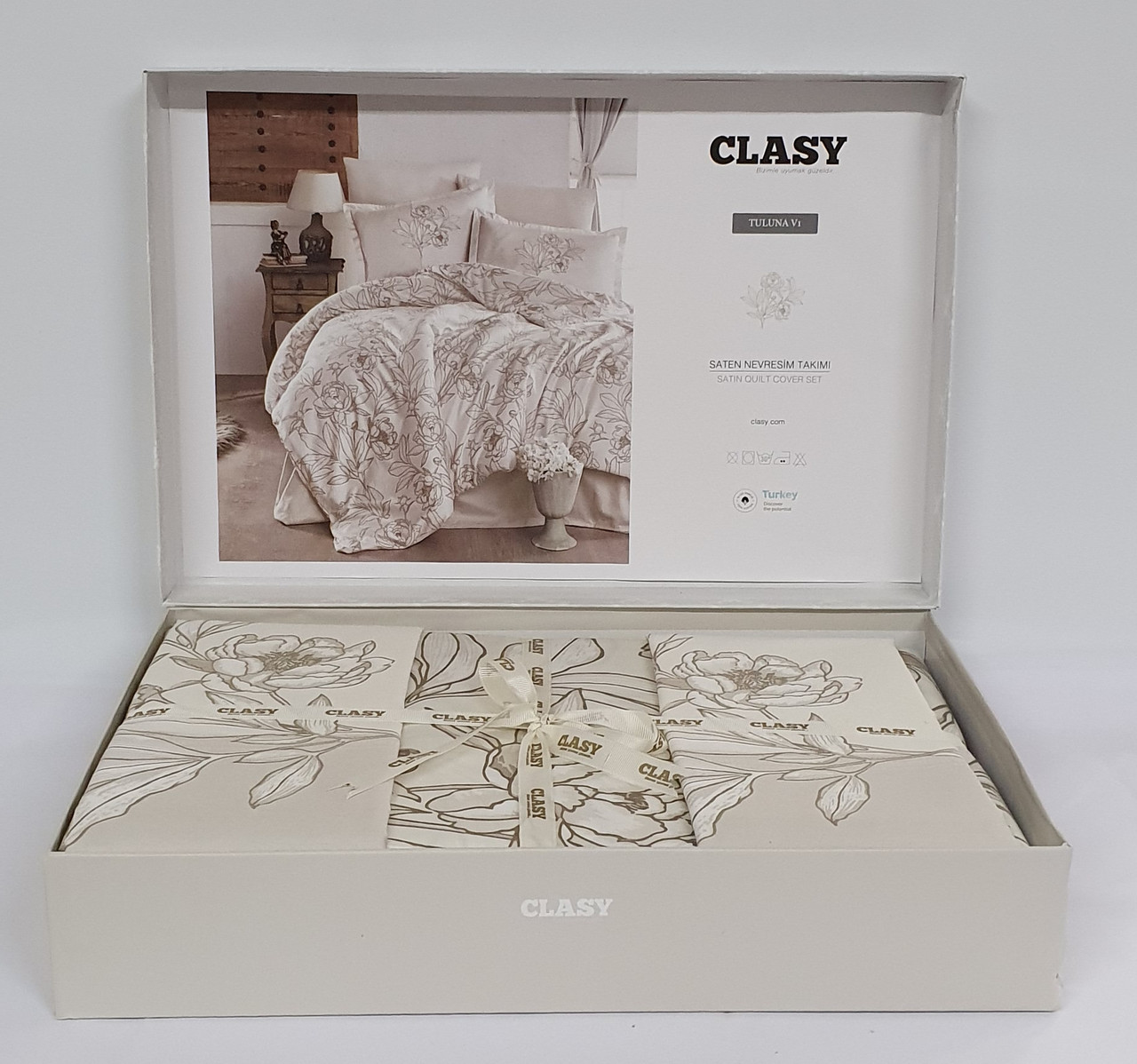 

Постельное белье CLASY сатин 160x220 см Tuluna v1
