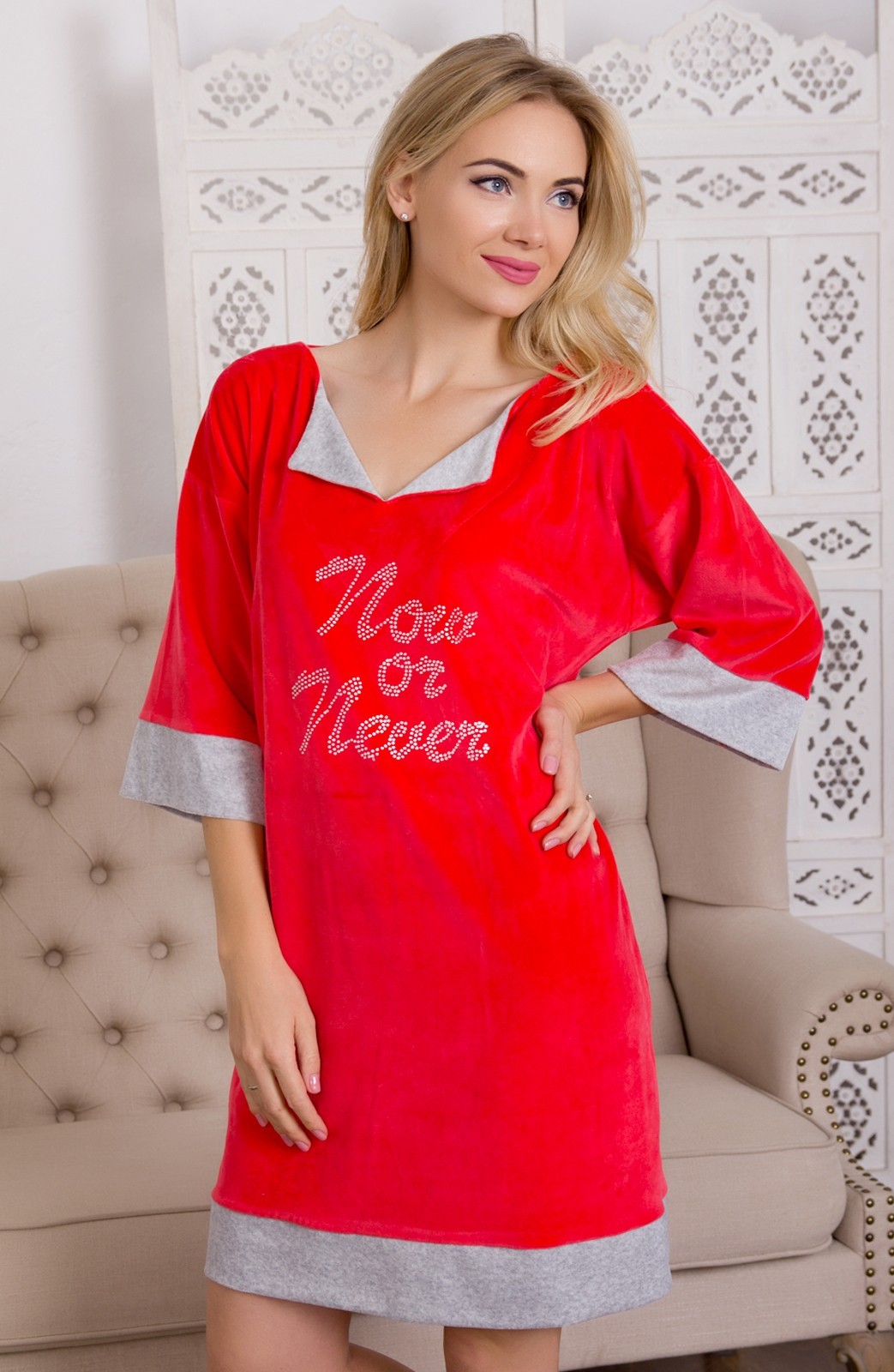 

Туника Fleur Lingerie ТИТАНА  коралл (5215, Туника Fleur Lingerie ТИТАНА 46 коралл (5215)