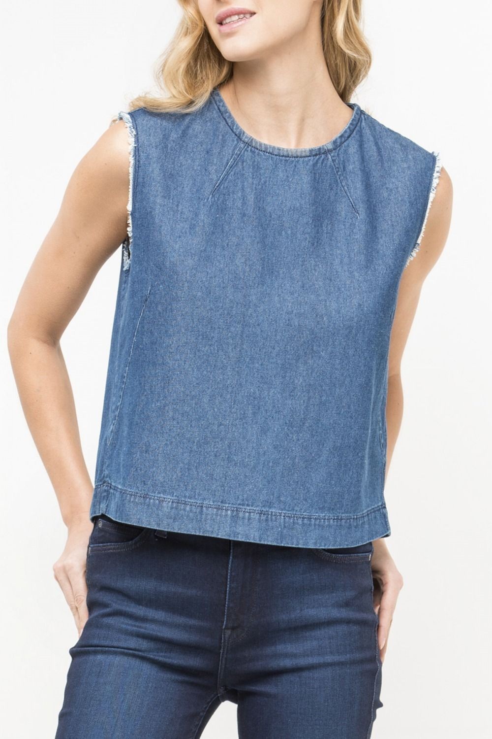 

Топ Lee Sleeveless Top Loose Fit Синий M-00
