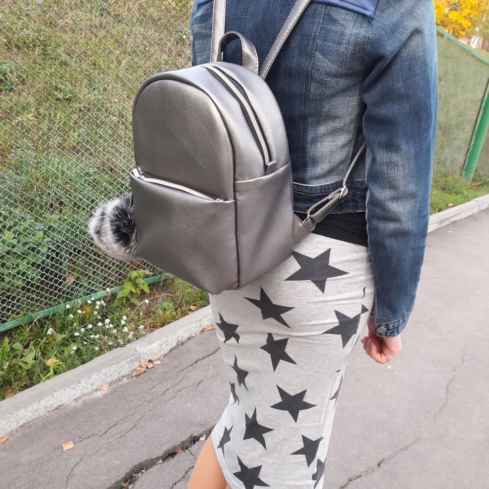 

Жіночий рюкзак Sambag Este MG silver dark