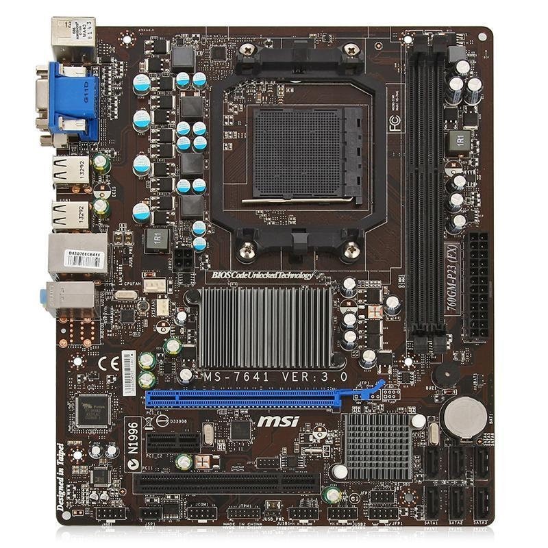 Материнская плата MSI 760GM-P23 (FX) (Socket AM3+, DDR3, AMD 760G, PCI ...