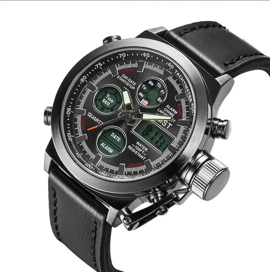 

Мужские наручные Часы армейские AMST AM3003 Черные