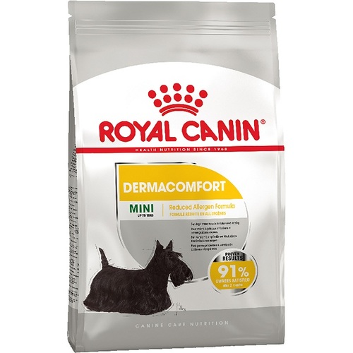 

Сухой корм для собак малых пород Royal Canin MINI DERMACOMFORT для собак с чувствительной кожей склонной к раздражениям (3 кг)