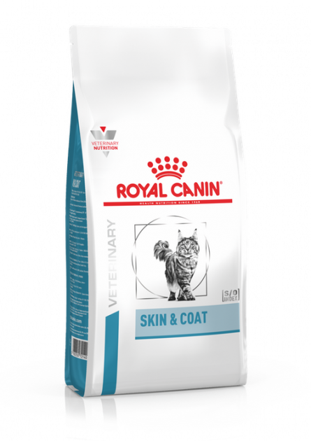 

Лечебный сухой корм для кошек Royal Canin SKIN&COAT CAT здоровье кожи и шерсти для котов после стерилизации (1,5 кг)