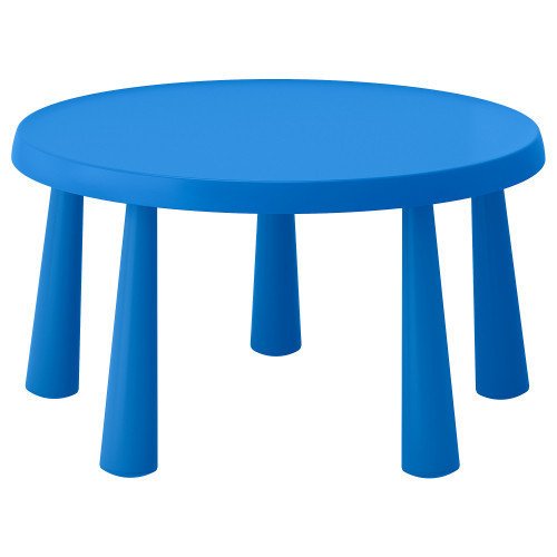 

Стол детский IKEA MAMMUT 85 см синий круглый 903.651.80