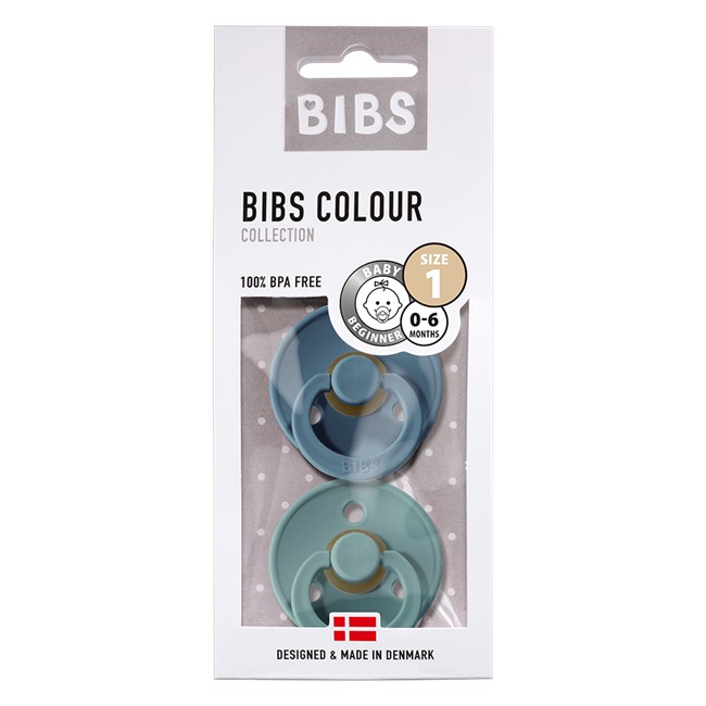 

Пустышка BIBS Petrol + Island Sea 0 - 6 мес. 2 шт.