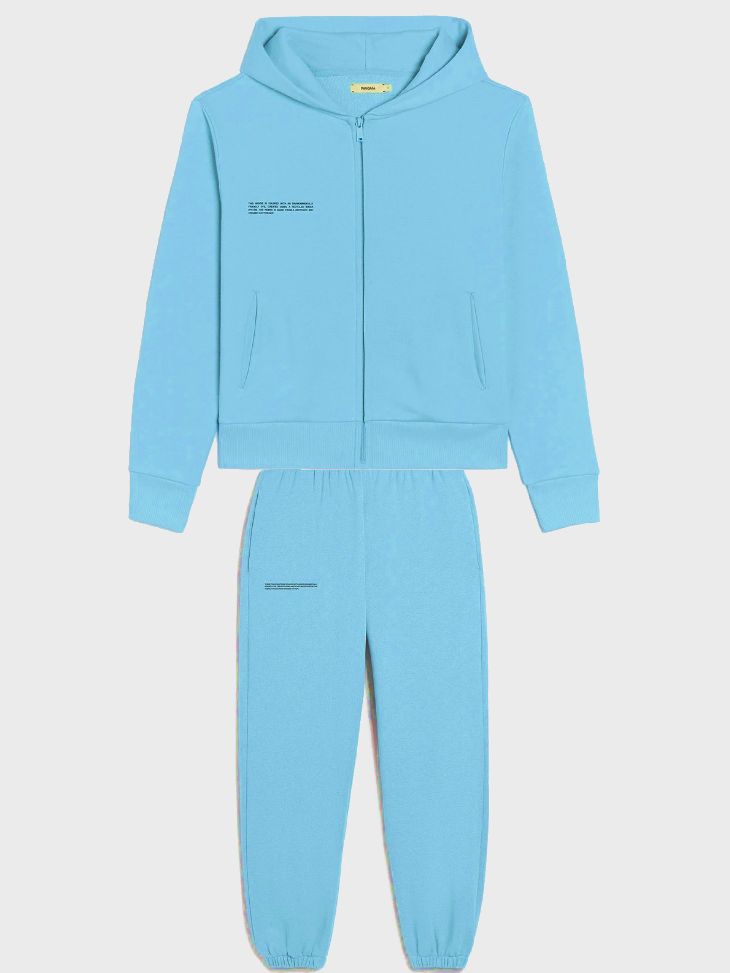 

Облегченный мужской oversized костюм на молнии из органического хлопка The Pangaia Lightweight Organic Cotton Suit Zipped Tiffany бирюзовый XS