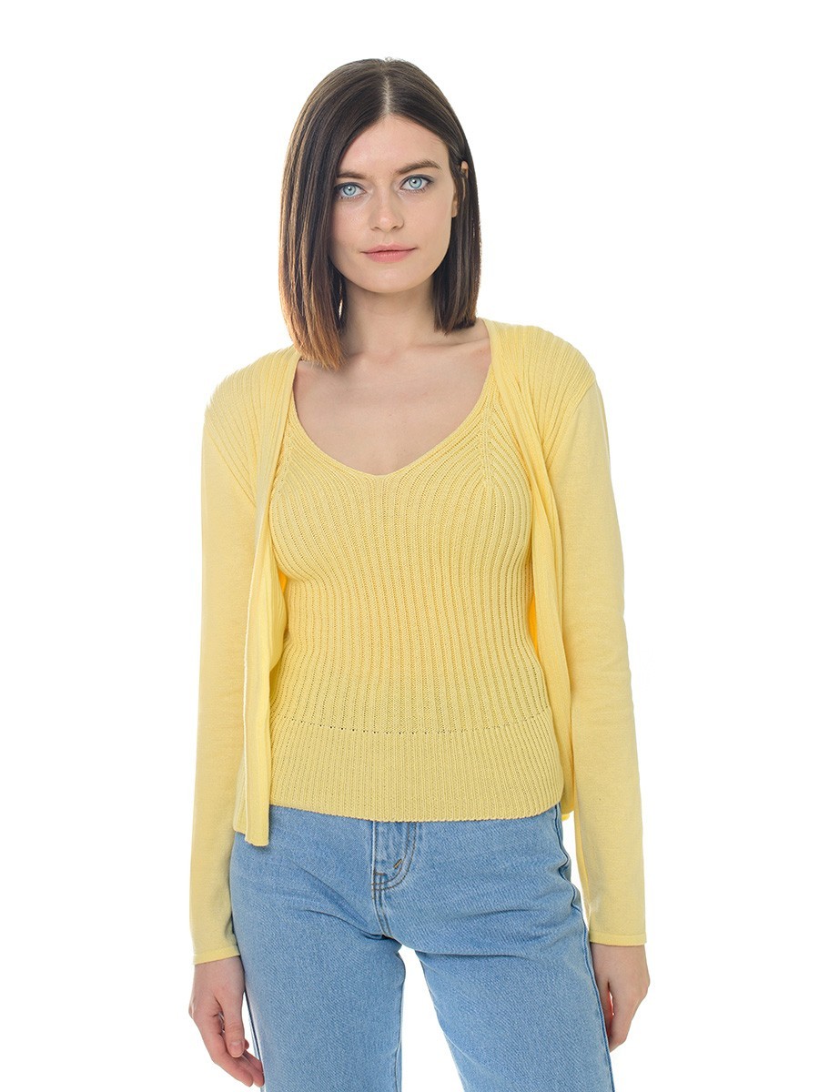 

Комплект (кардиган + топ) SVTR 408 46-50 Желтый (SVTR 408_Yellow)
