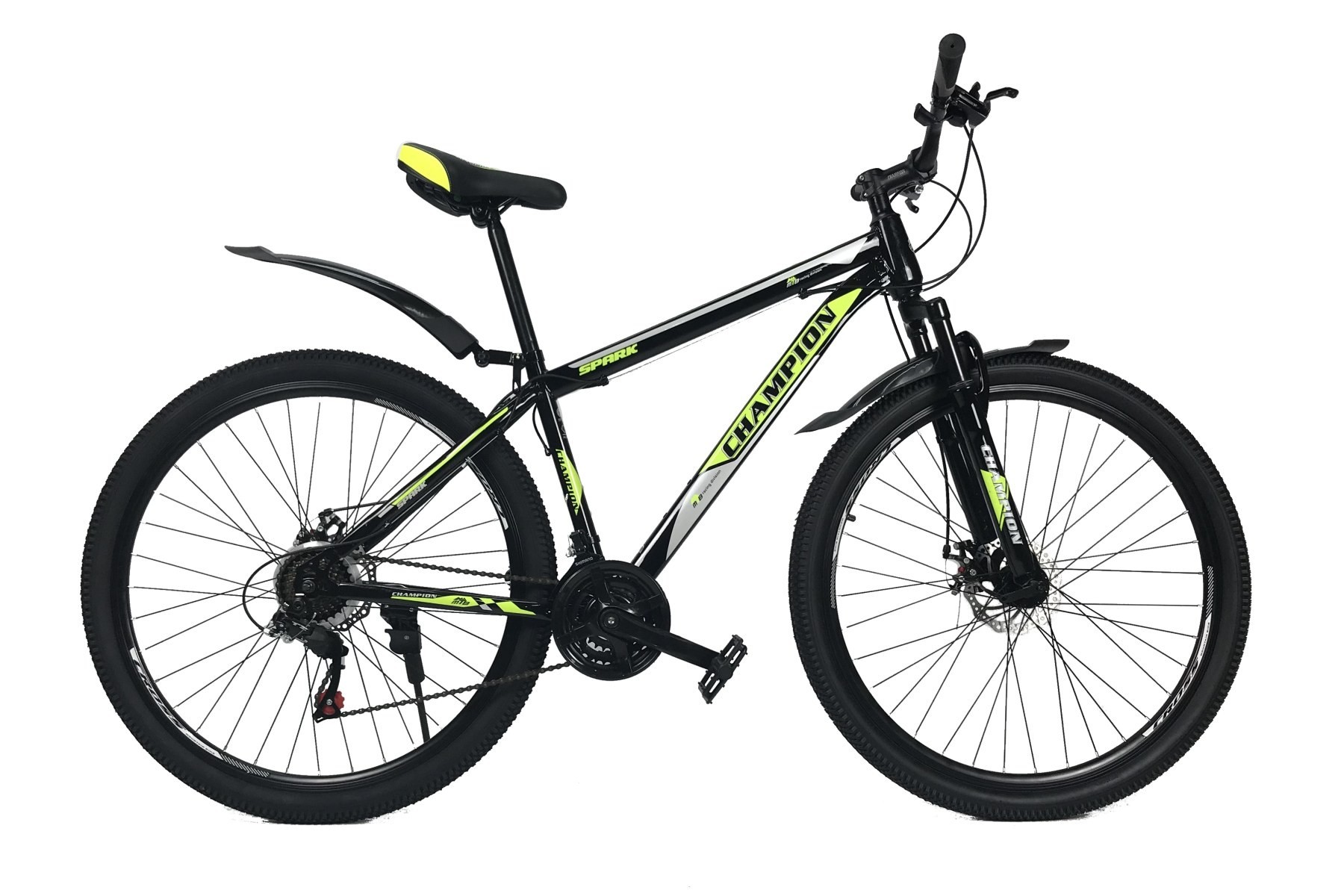 

Велосипед 29" Champion Spark рама 17" черный-желтый