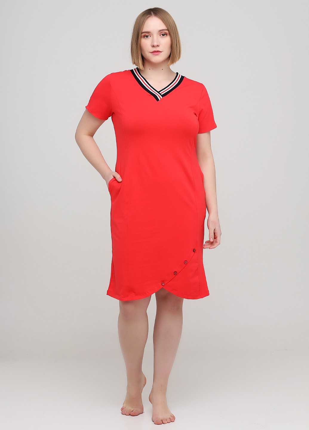 

Платье Romeo Life  коралловый 7303-14, Платье Romeo Life 3XL коралловый 7303-14