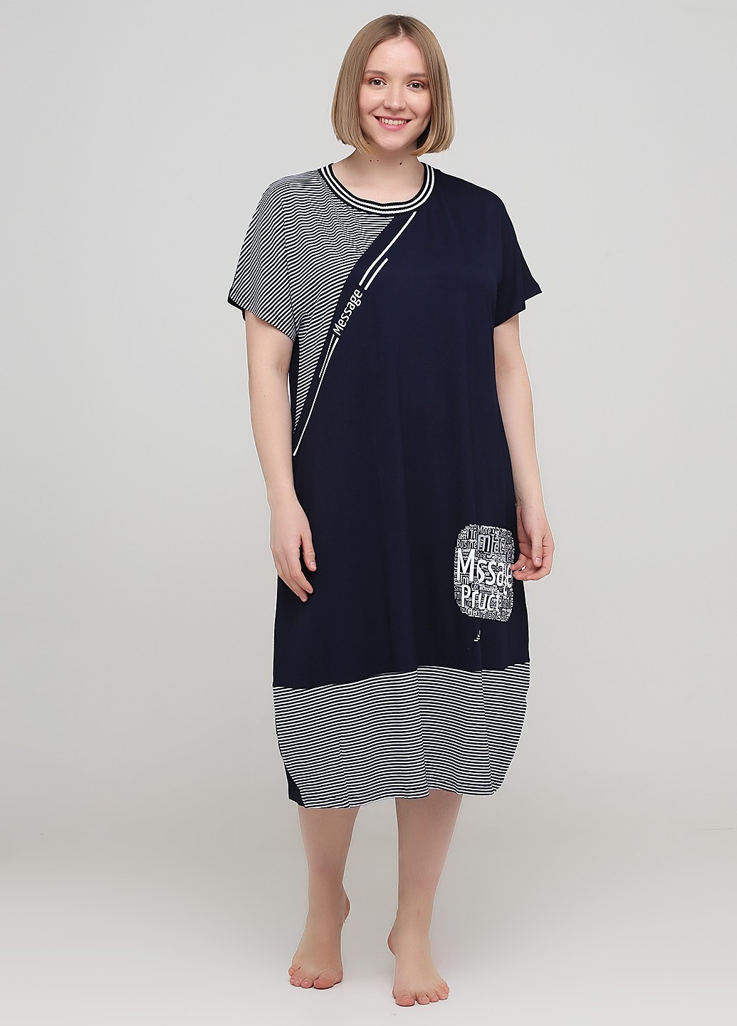 

Платье Romeo Life  темно-синее 7395, Платье Romeo Life 5XL темно-синее 7395
