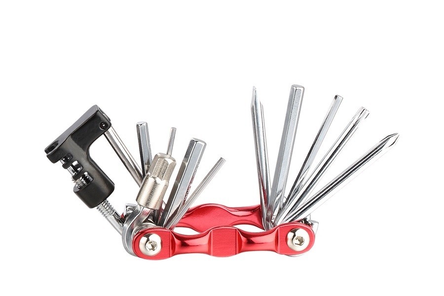 

Мультитул KEN TECH KL-9835S 11 функций красный
