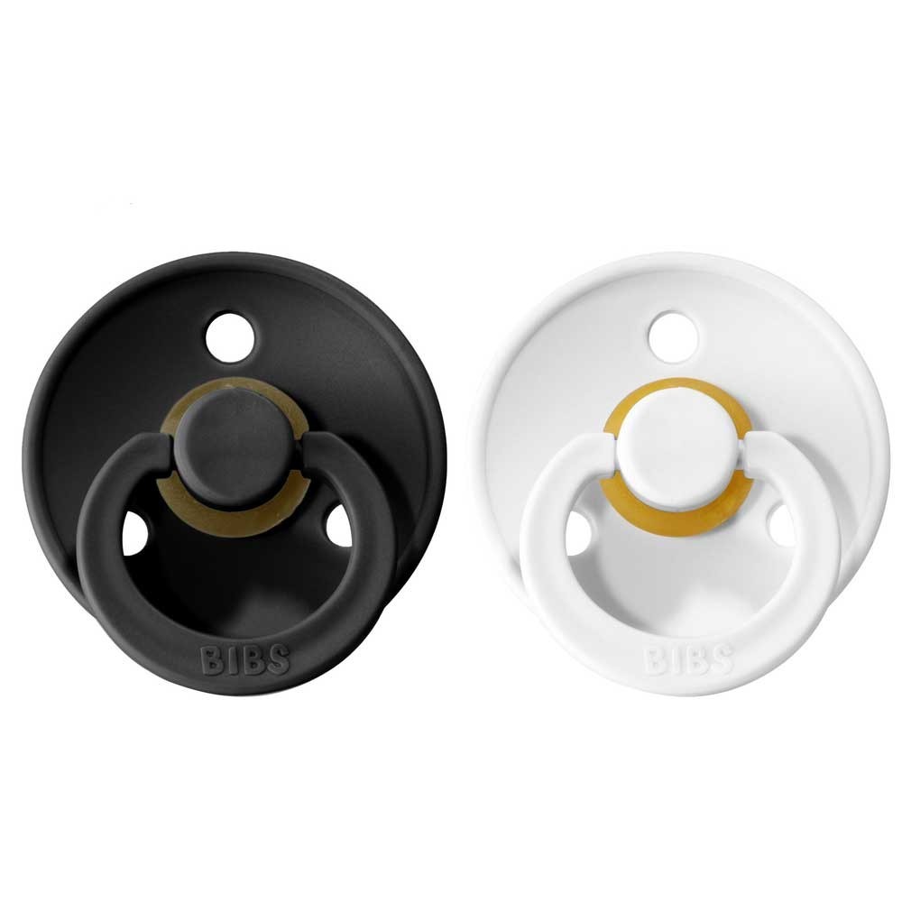 

Пустышка BIBS White + Black 6-18 мес. 2 шт.