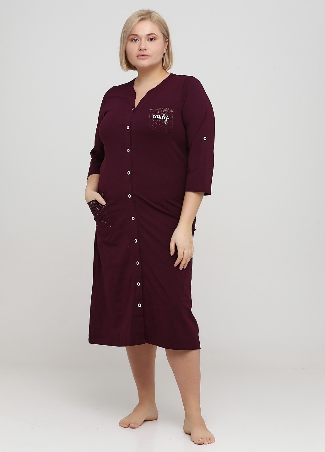

Халат Wild Love  бордовый 82379, Халат Wild Love 2XL бордовый 82379