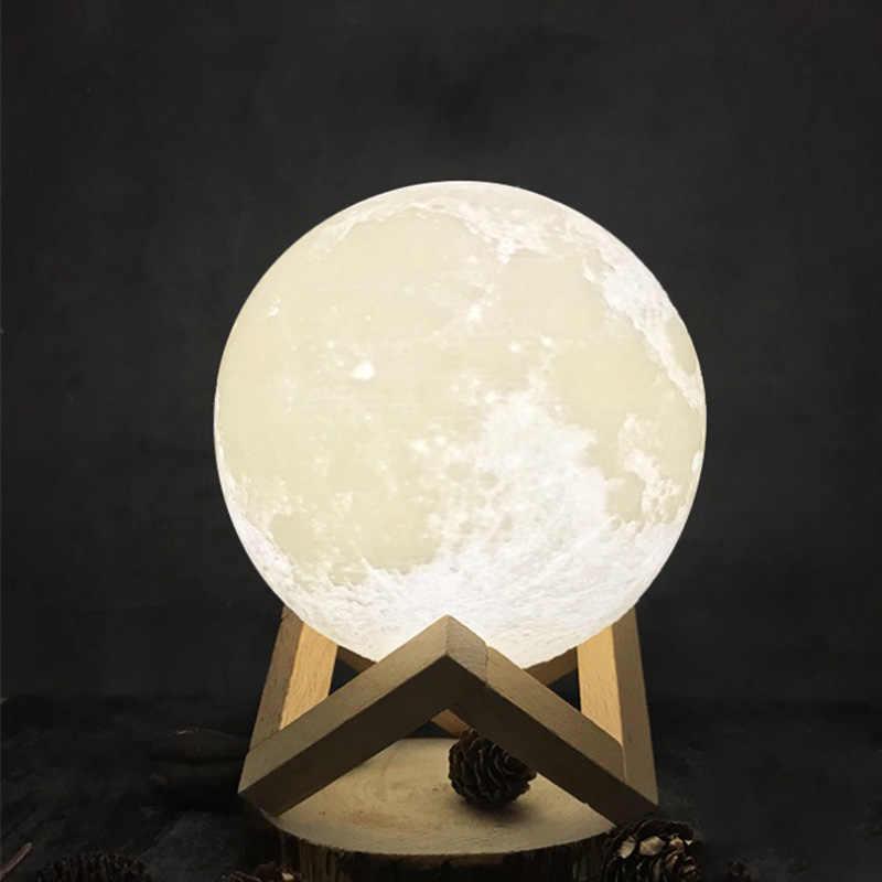 

Светильник Луна 3D Moon Light, Ночник 15 см диаметр сенсорный 5 режимов