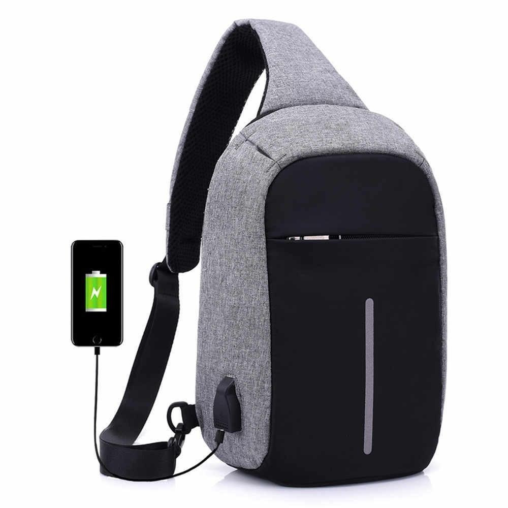 

Сумка антивор через плечо Buddy Bag серая с чёрным