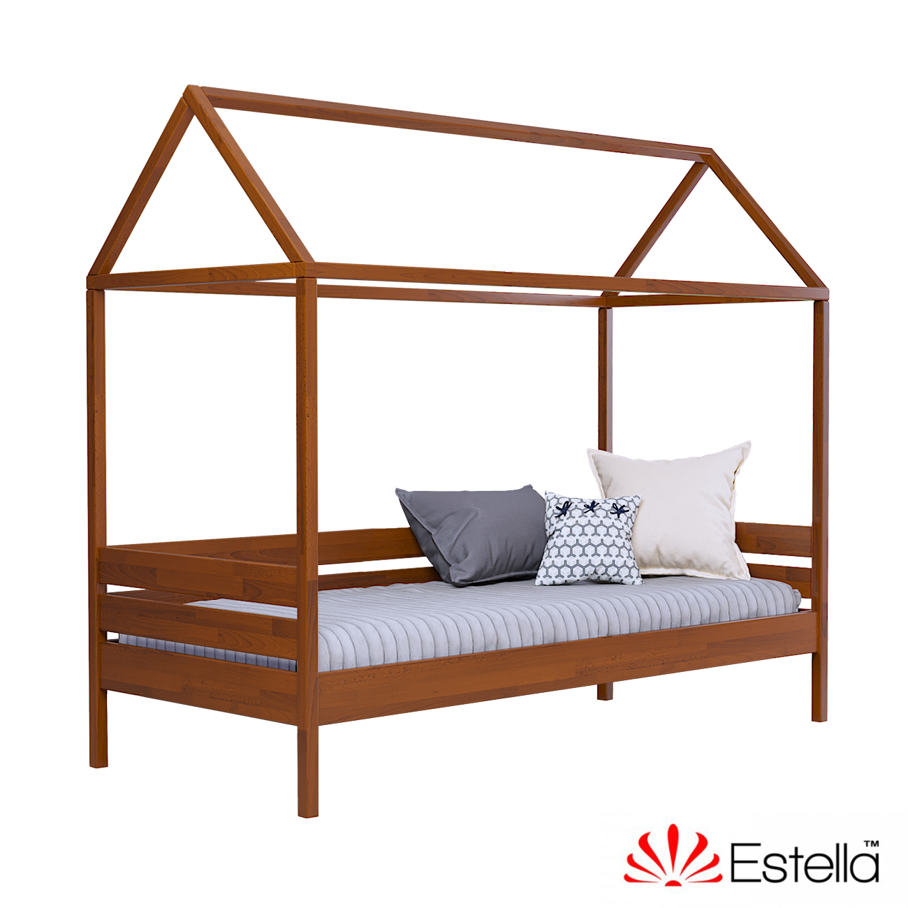 

Кровать детская Амми без ящиков Estella 80х190 105 - ольха Щит Л4