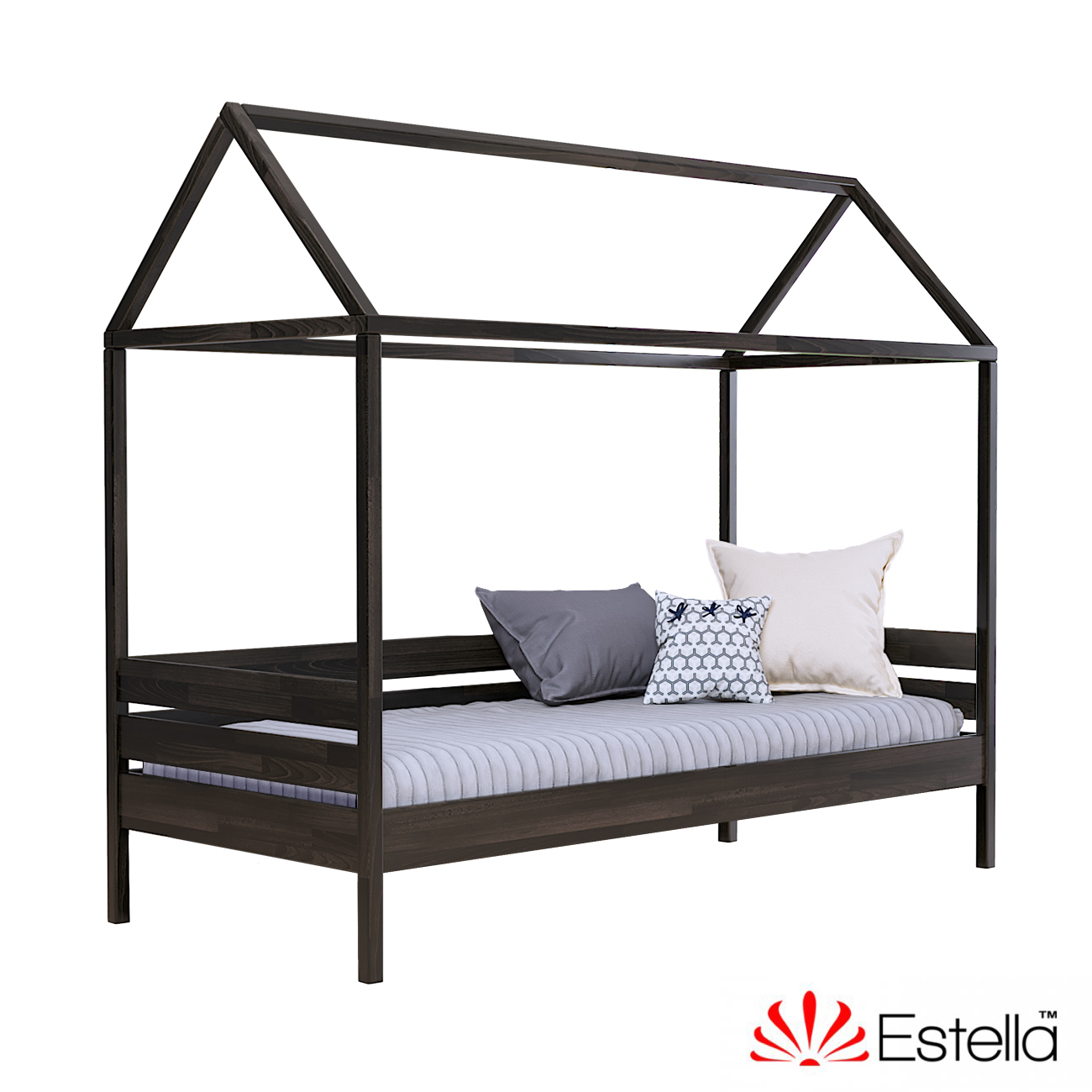 

Кровать детская Амми без ящиков Estella 80х190 106 - венге Щит Л25
