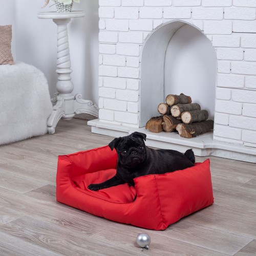 

Лежанка для собаки Класик красная M - 70 x 50