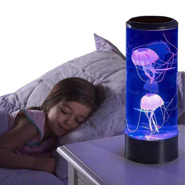 

Лампа ночник Jellyfish MOOD Lamp цветной с медузами Черный