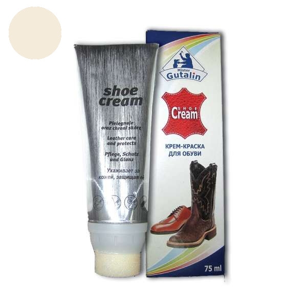 

Крем для обуви Mr. Gutalin Shoe Cream серо-бежевый, 75 мл