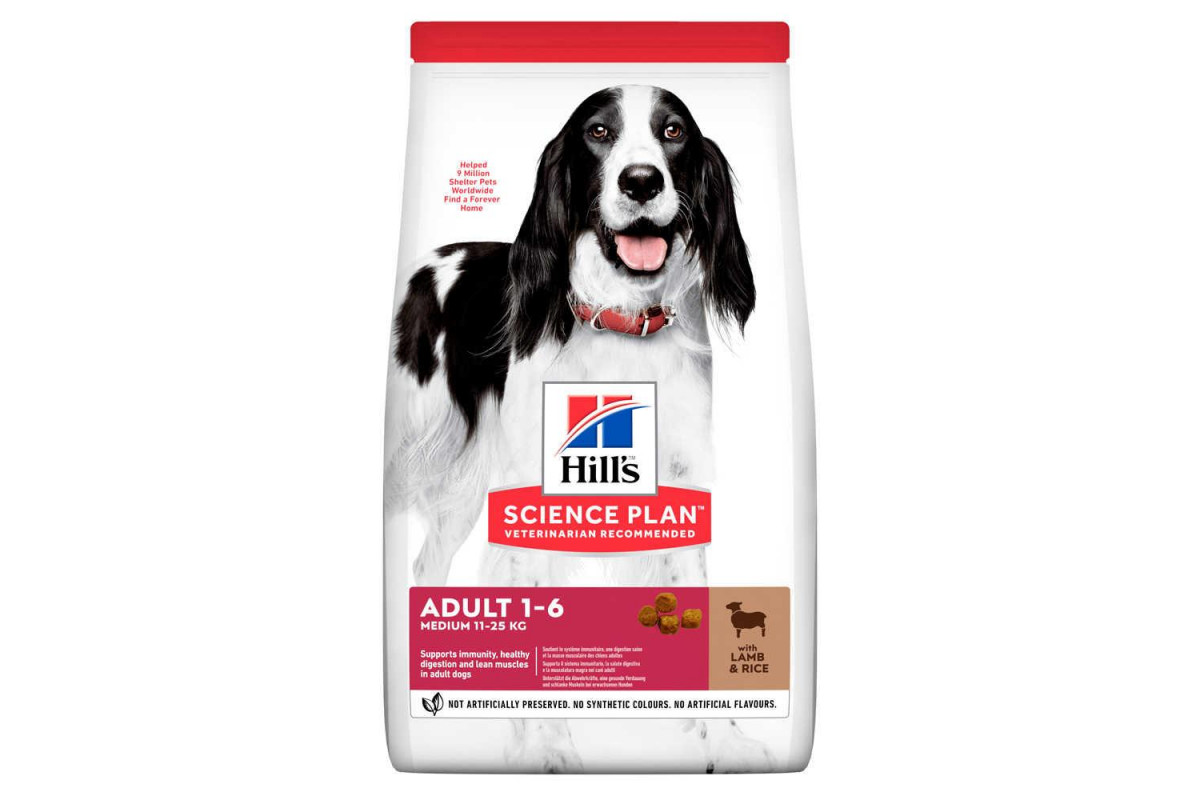 

Сухой корм Hill's Science Plan Adult Medium Breed Dog Lamb Rice 2.5 кг