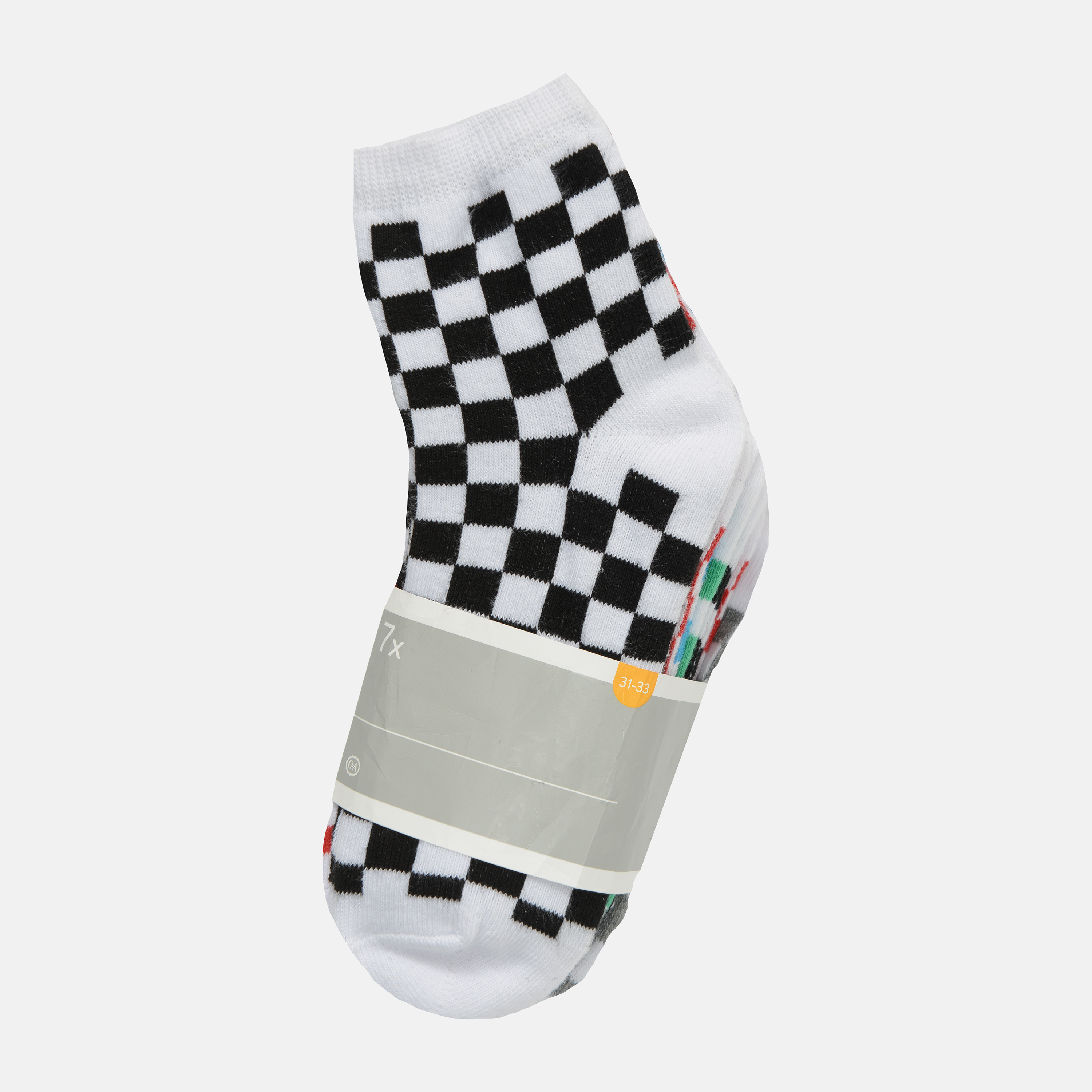 

Носки C&A 418-51-79840-527 - 7 пар Белые клетка, Носки C&A 418-51-79840-527 31-33 7 пар Белые клетка