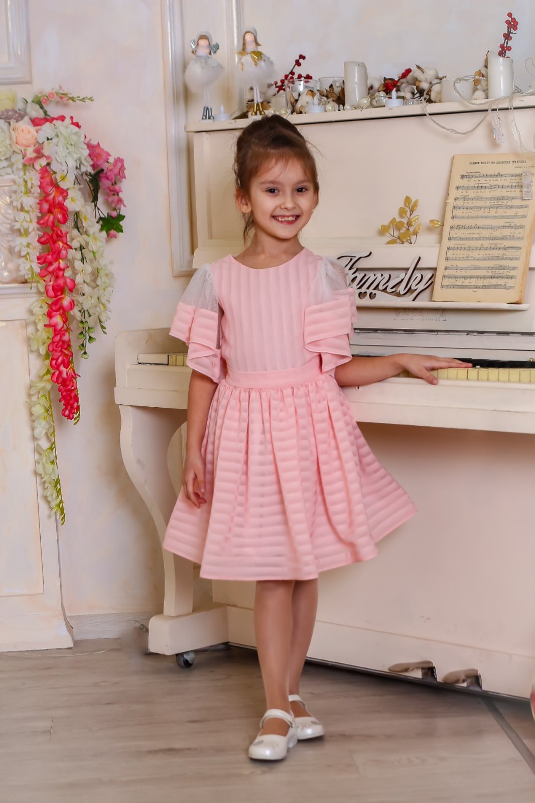 

Платье нарядное JULA KIDS 134 Персиковый 200205