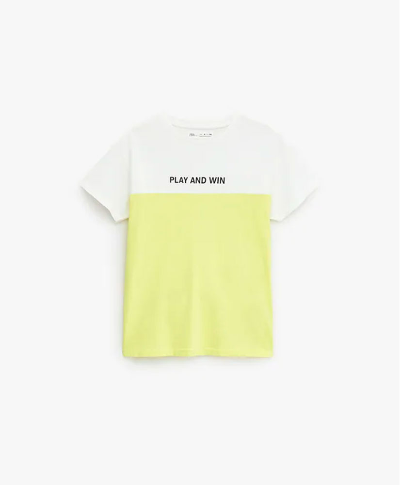 

Футболка ZARA 3860784520 116 см Жовтий
