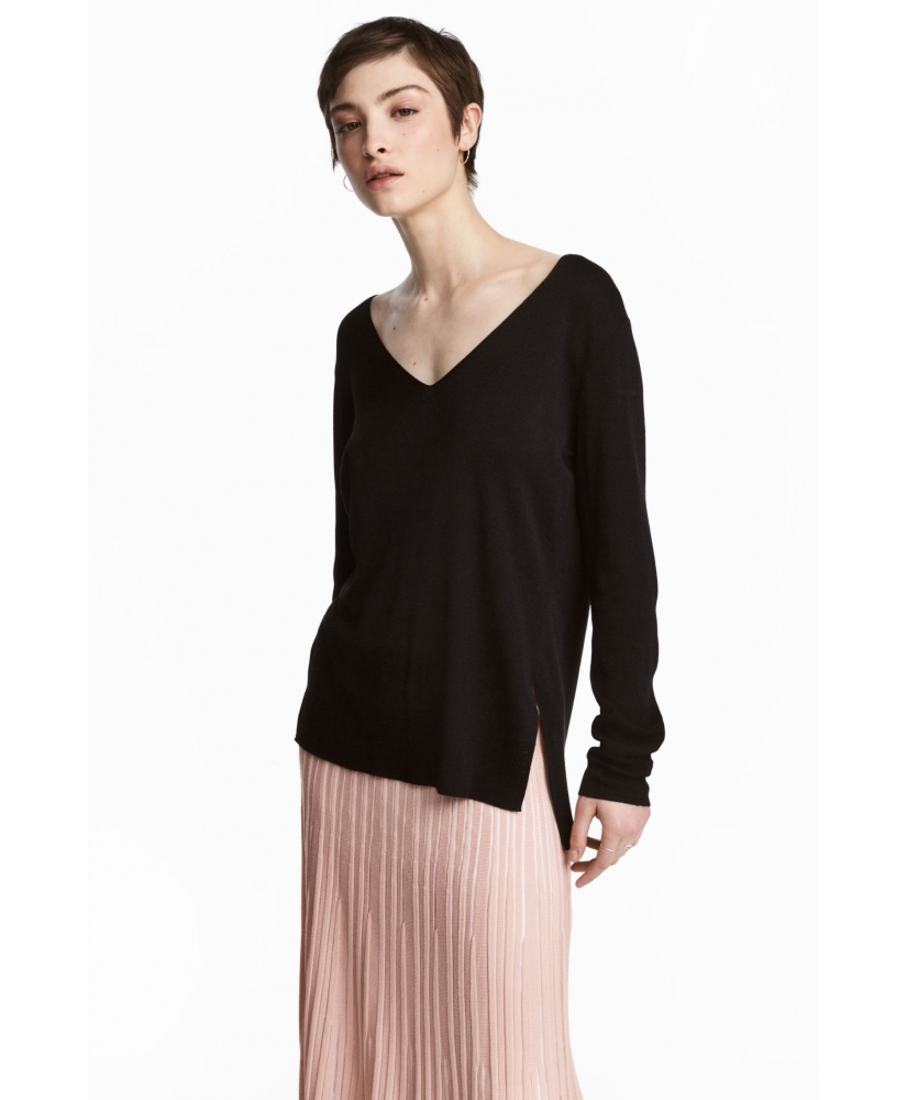 

Пуловер H&M 35184 M Чорний