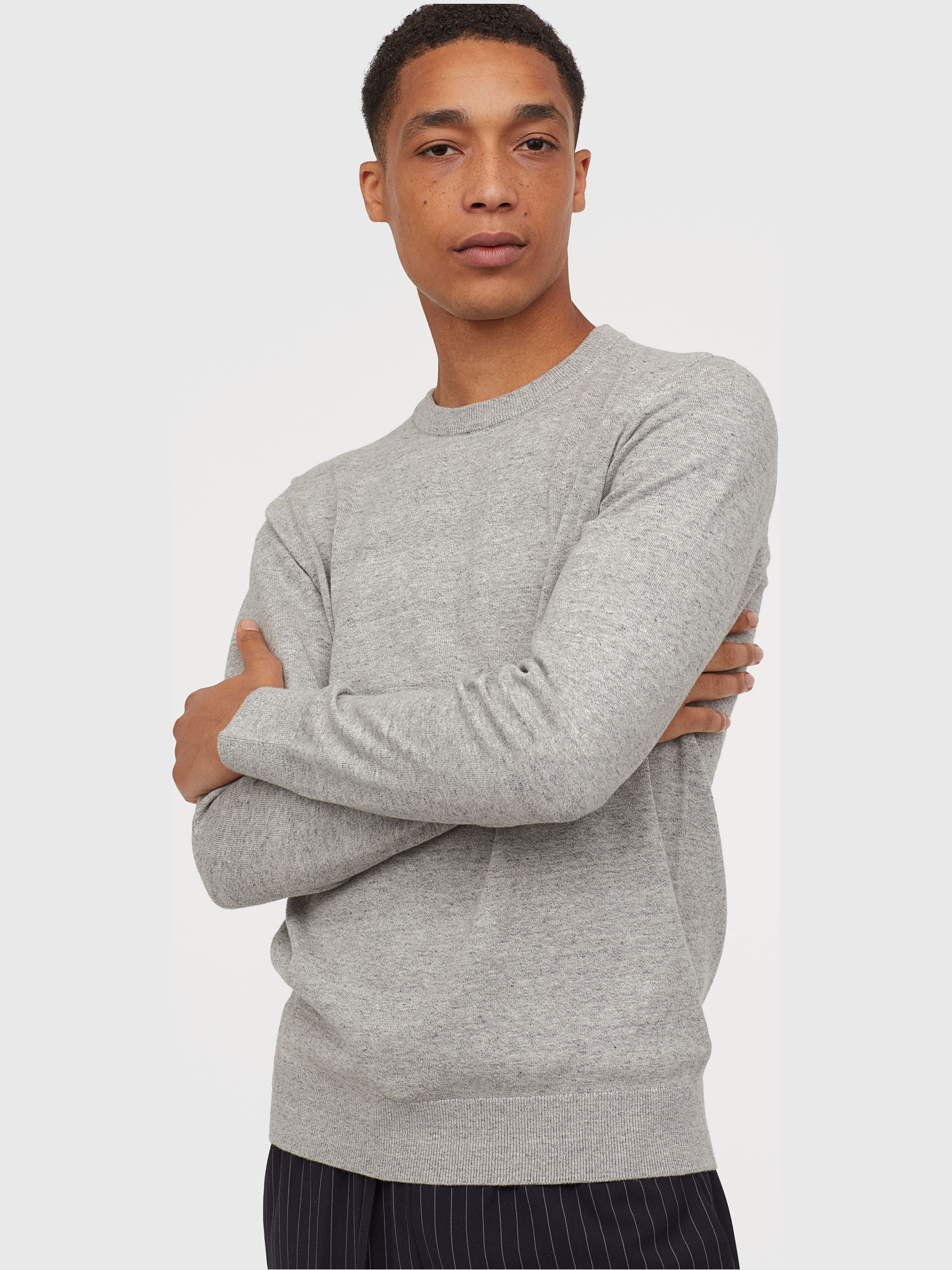 

Джемпер H&M 5643588 L Серый меланж