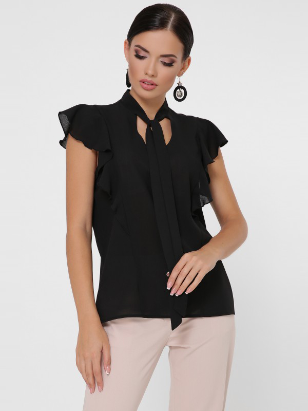 

Блузка Fashion Up Peony BZ-1782B 44 Черная