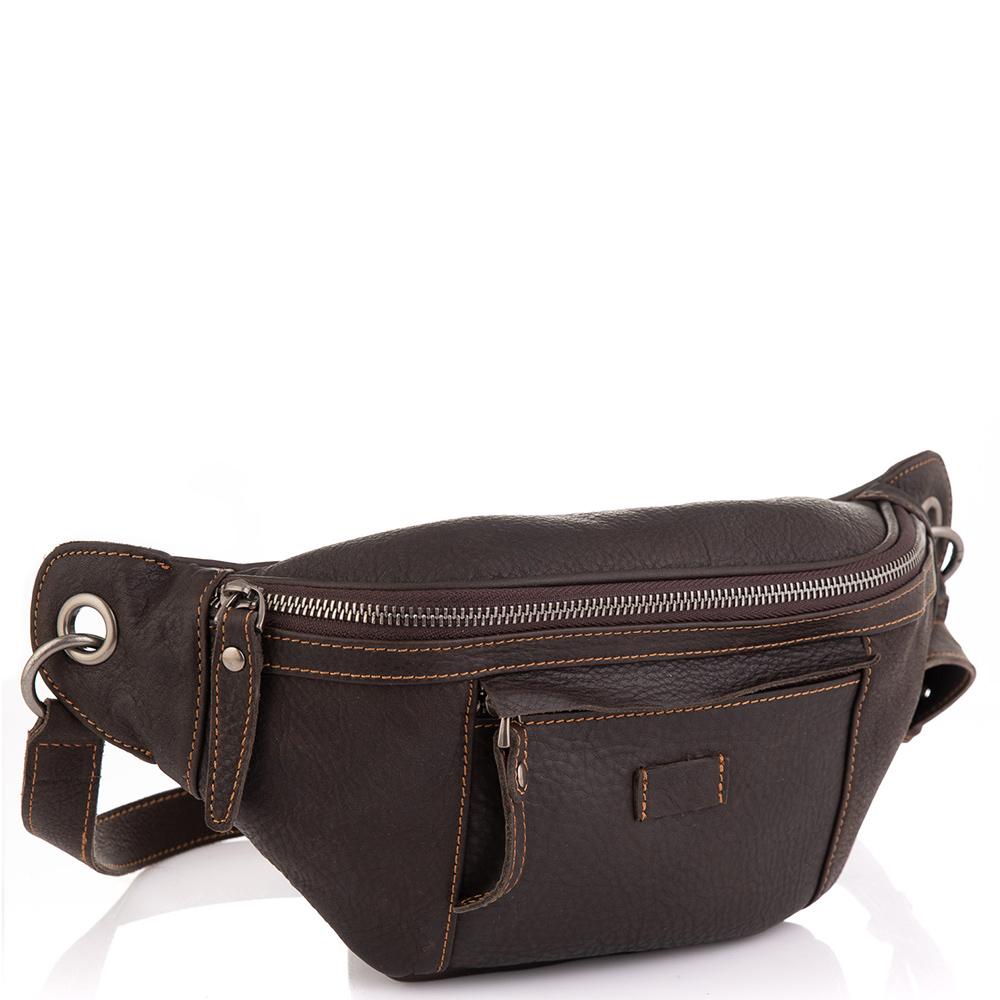 

Мужская кожаная сумка на пояс Tiding Bag t2103DB