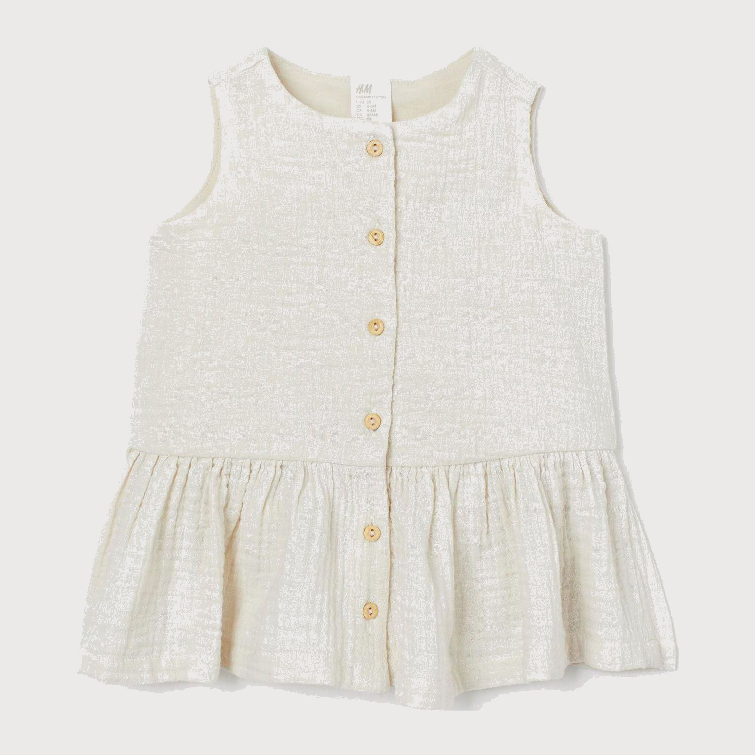 

Сарафан H&M 7600200-ACWJ 74 см Светло-бежевый
