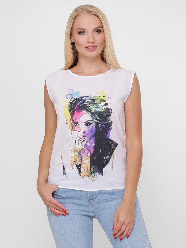 

Футболка Fashion Up Classic FB-1760U 46 Белая