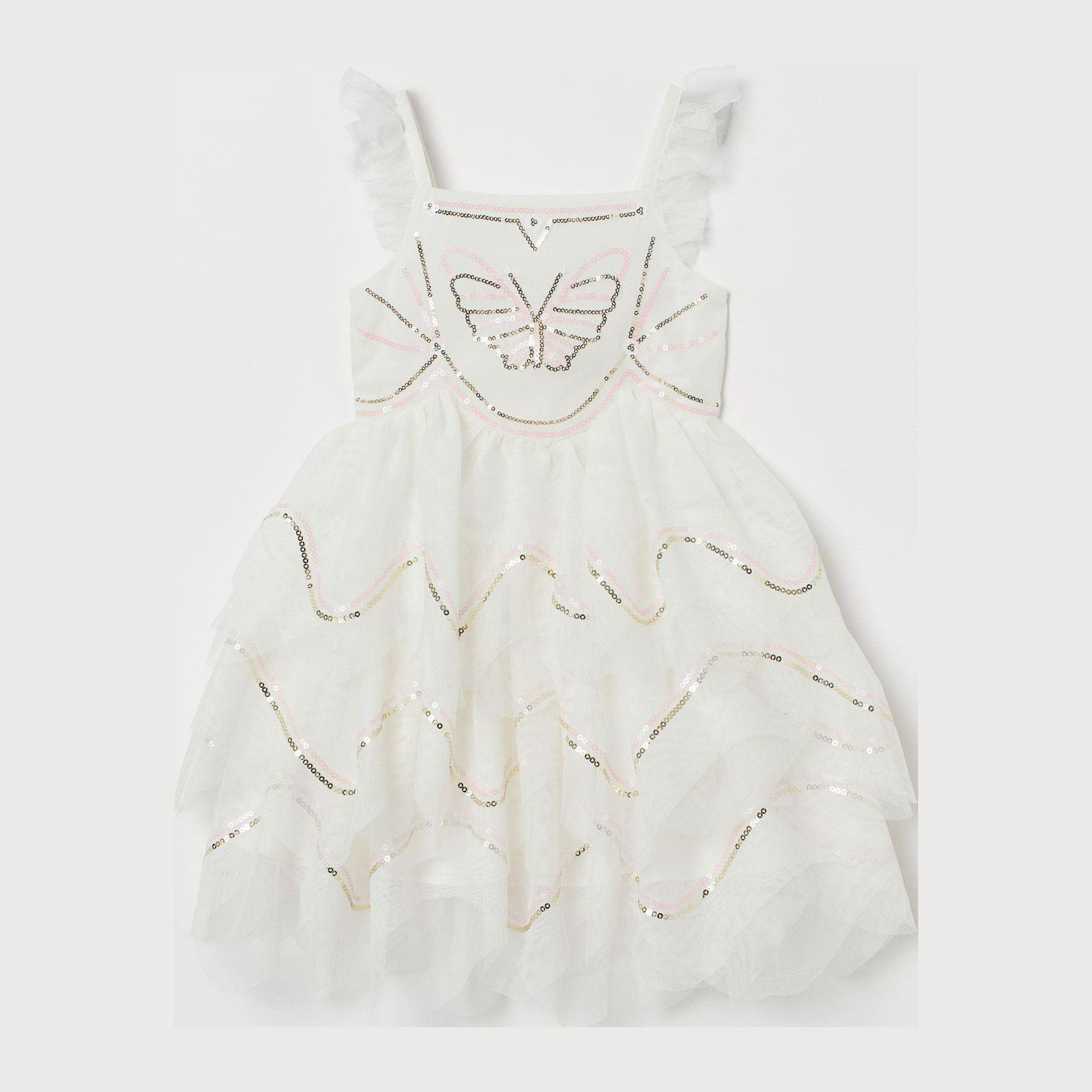 

Платье H&M 7171139-AAXY 134 см Белое в узоры