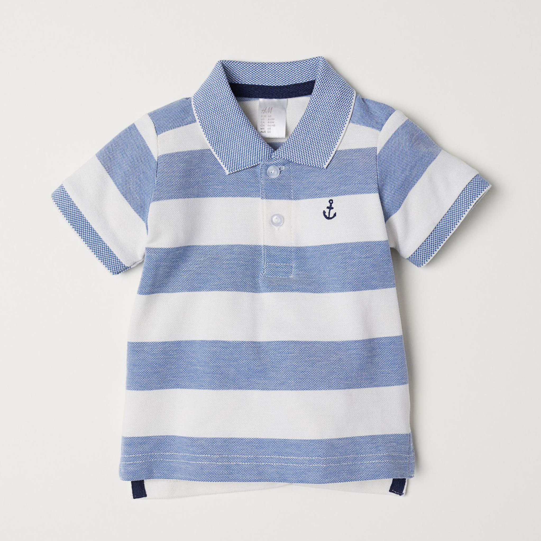 

Поло H&M 6635738-AAVV 92 см Белый/Синий (DD3000003302177)