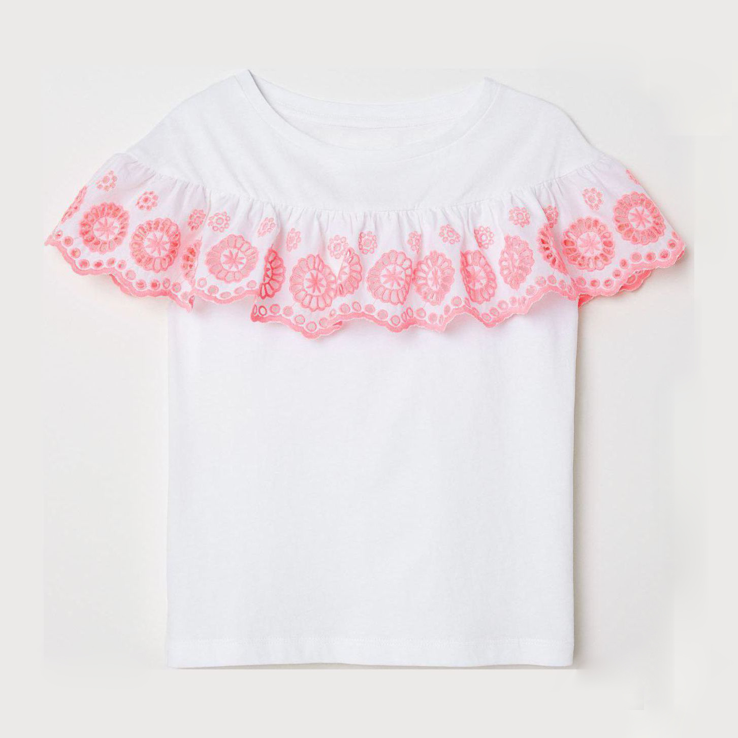 

Блуза H&M 6557698-ABVJ ШФ 146-152 см Белый в розовые узоры