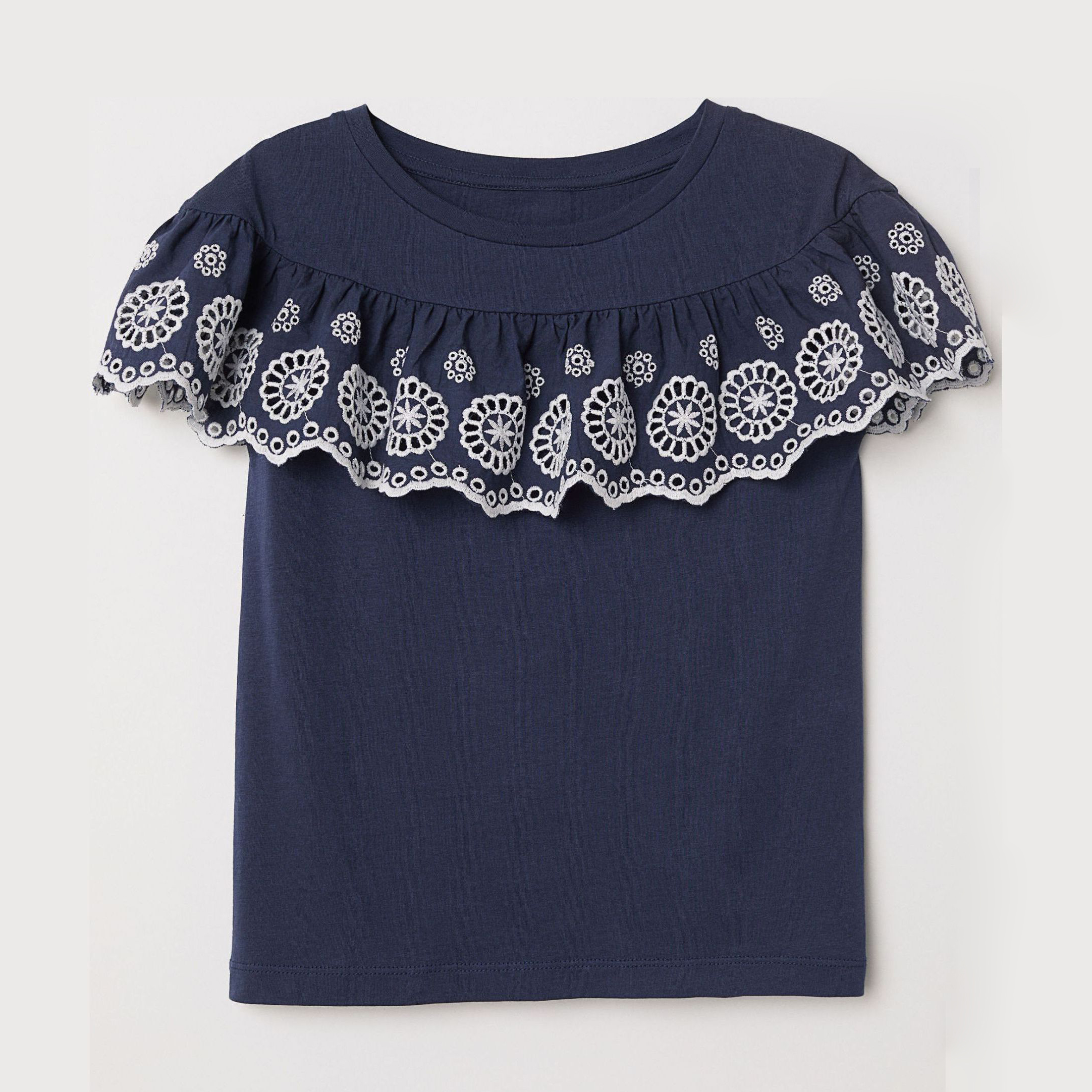 

Блуза H&M 6557698-ABCU 158-164 см Синий/Белый