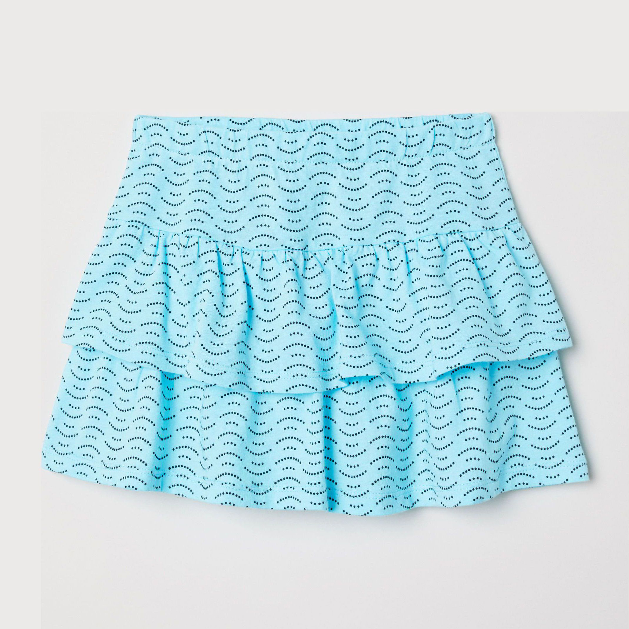 

Юбка H&M 6400337-ADQS 98-104 см Голубая в черный горошек