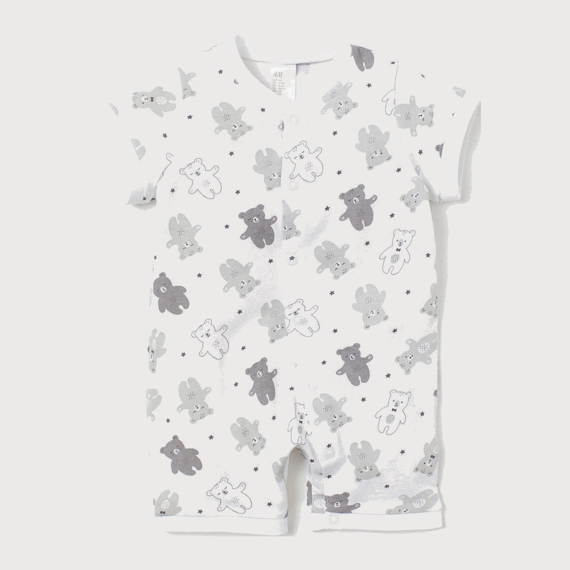 

Песочник H&M 6395919-AAUF 74 см Белый/Серый